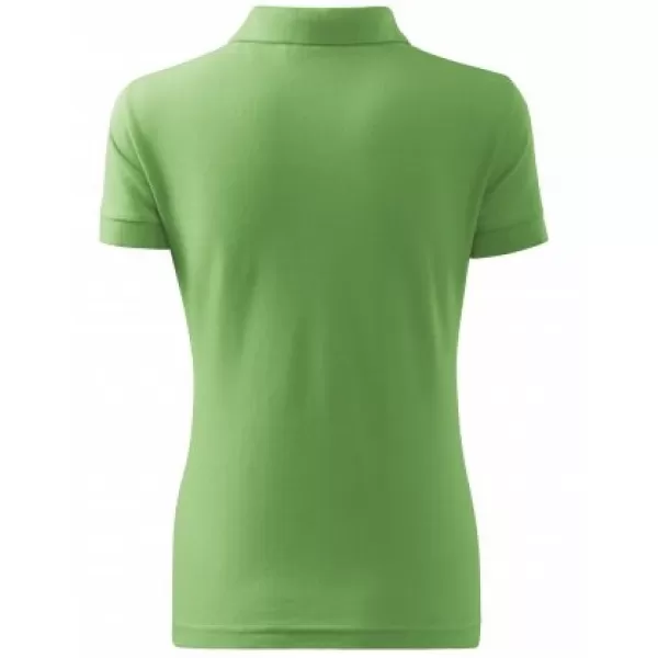  Дамска тениска с яка MALFINI COTTON 213 ТРЕВИСТО ЗЕЛЕНО 