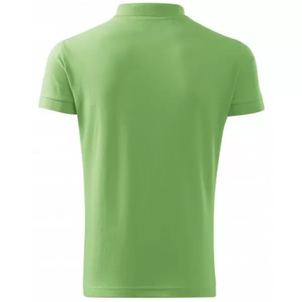  Мъжка тениска с яка MALFINI COTTON 212 ТРЕВИСТО ЗЕЛЕНО 