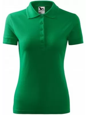 Дамска тениска с яка MALFINI PIQUE POLO 210 СРЕДНО ЗЕЛЕНО