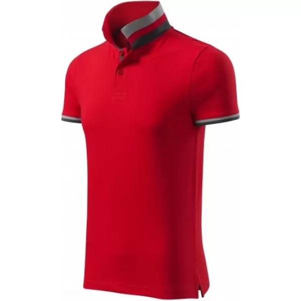  Мъжка тениска с яка MALFINI PREMIUM COLLAR UP 256 ЧЕРВЕНА ФОРМУЛА 