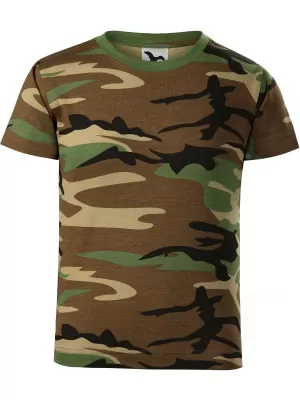 Детска тениска MALFINI CAMOUFLAGE 149 КАМУФЛАЖНО КАФЯВО