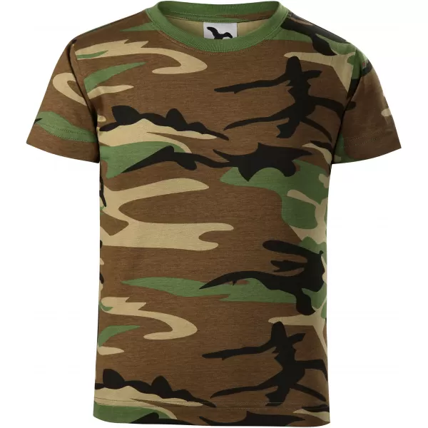 Детска тениска MALFINI CAMOUFLAGE 149 КАМУФЛАЖНО КАФЯВО 