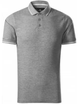 Мъжка тениска с яка MALFINI PREMIUM PERFECTION PLAIN 251 ТЪМНОСИВИ ОТБЛЯСЪЦИ