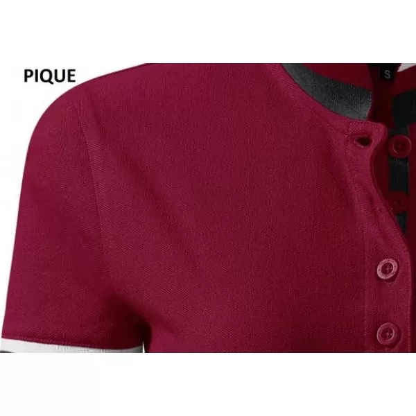  Мъжка тениска с яка MALFINI PREMIUM COLLAR UP 256 ГРАНАТ 