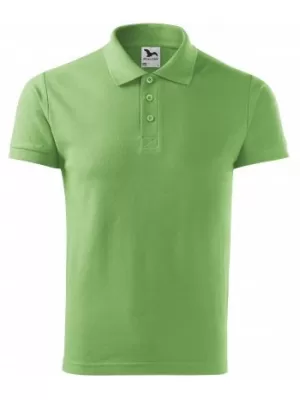 Мъжка тениска с яка MALFINI COTTON 212 ТРЕВИСТО ЗЕЛЕНО