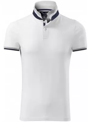 Мъжка тениска с яка MALFINI PREMIUM COLLAR UP 256 БЯЛО