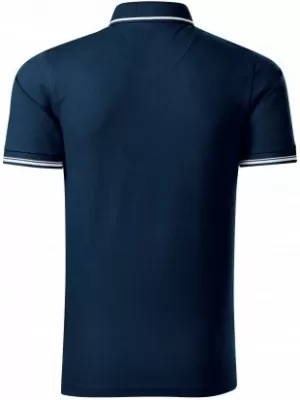 Мъжка тениска с яка MALFINI PREMIUM PERFECTION PLAIN 251 МОРСКО СИНЬО