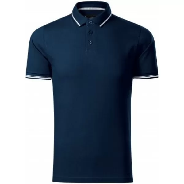  Мъжка тениска с яка MALFINI PREMIUM PERFECTION PLAIN 251 МОРСКО СИНЬО 