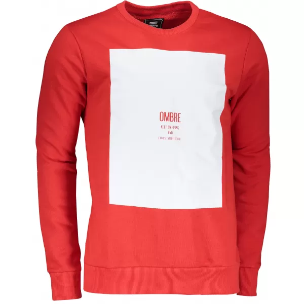  Мъжки суичър OMBRE AB1045 ЧЕРВЕНО 