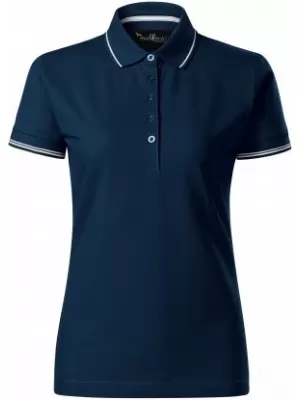 Дамска тениска с яка MALFINI PREMIUM PERFECTION PLAIN 253 МОРСКО СИНЬО