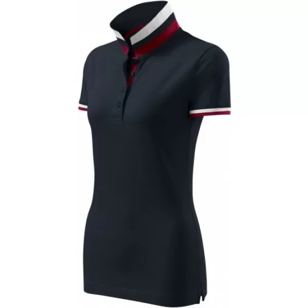  Дамска тениска с яка MALFINI PREMIUM COLLAR UP 257 ТЪМЕН ФЛОТ 