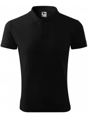 Мъжка тениска с яка MALFINI PIQUE POLO 203 ЧЕРЕН