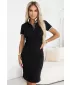 Дамска рокля с яка MALFINI PREMIUM DRESS UP 271 ЧЕРЕН