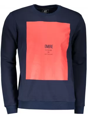 Мъжки суичър OMBRE AB1045 ВМС
