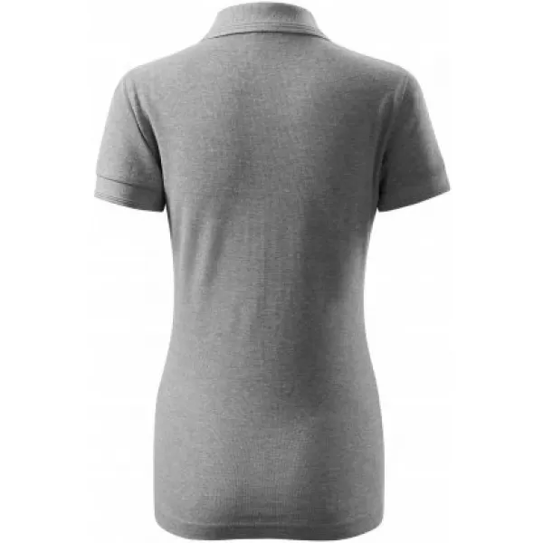  Дамска тениска с яка MALFINI PIQUE POLO 210 ТЪМНОСИВИ ОТБЛЯСЪЦИ 