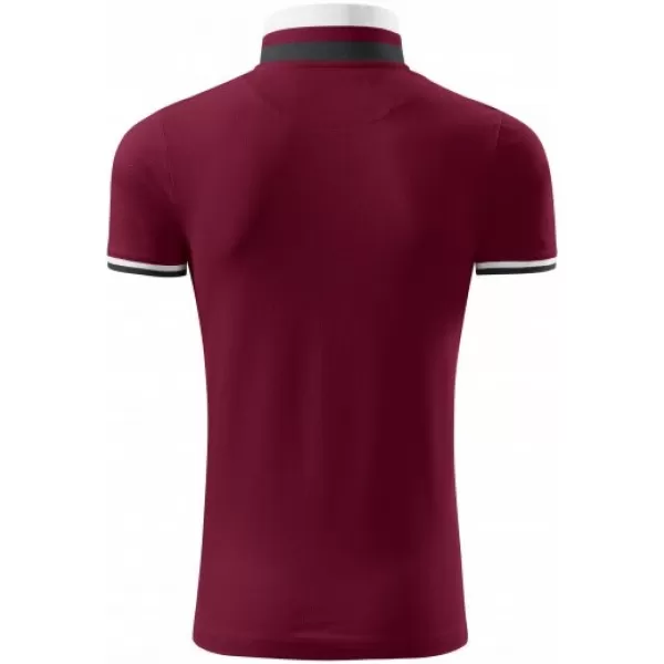  Мъжка тениска с яка MALFINI PREMIUM COLLAR UP 256 ГРАНАТ 