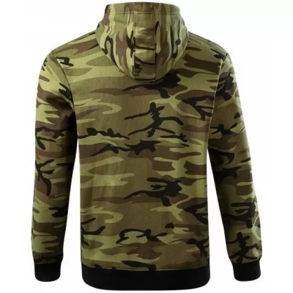  Мъжки суичър MALFINI CAMO ZIPPER C19 КАМУФЛАЖНО ЗЕЛЕНО 