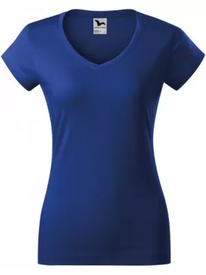 Дамска тениска MALFINI FIT V-NECK 162 КРАЛСКО СИНЬО