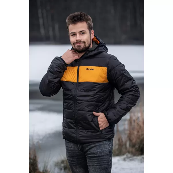  Мъжко яке ALTISPORT GEDON MJCS468 ЧЕРНО И ЖЪЛТО 
