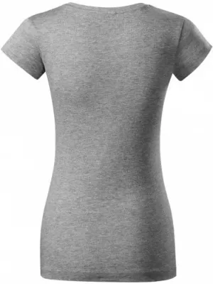 Дамска тениска MALFINI FIT V-NECK 162 ТЪМНОСИВИ ОТБЛЯСЪЦИ