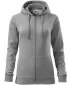 Дамски суичър MALFINI TRENDY ZIPPER 411 ТЪМНОСИВИ ОТБЛЯСЪЦИ