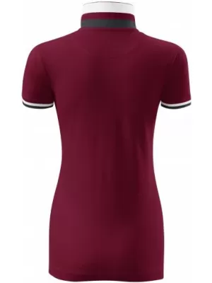 Дамска тениска с яка MALFINI PREMIUM COLLAR UP 257 ГРАНАТ