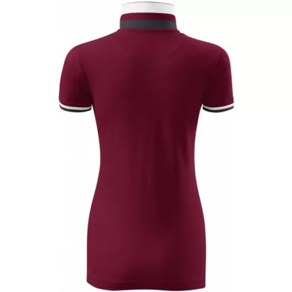 Дамска тениска с яка MALFINI PREMIUM COLLAR UP 257 ГРАНАТ 