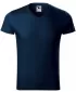 Мъжка тениска MALFINI SLIM FIT V-NECK 146 МОРСКО СИНЬО