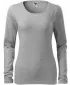 Дамска тениска с дълъг ръкав MALFINI SLIM 139 ТЪМНОСИВИ ОТБЛЯСЪЦИ
