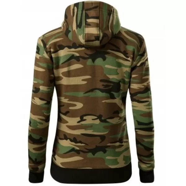  Дамски суичър MALFINI CAMO ZIPPER C20 КАМУФЛАЖНО КАФЯВО 