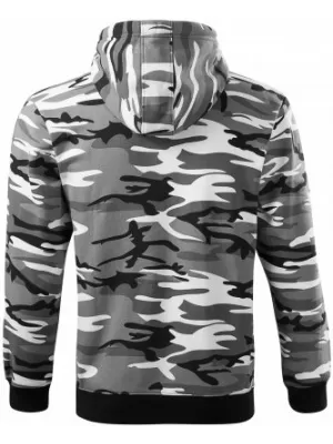 Мъжки суичър MALFINI CAMO ZIPPER C19 КАМУФЛАЖНО СИВО