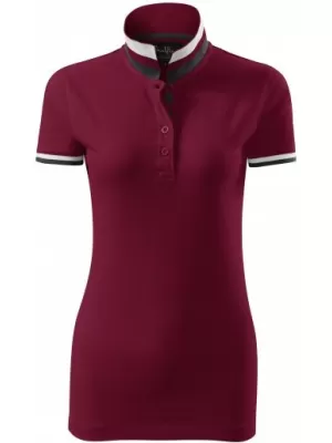 Дамска тениска с яка MALFINI PREMIUM COLLAR UP 257 ГРАНАТ