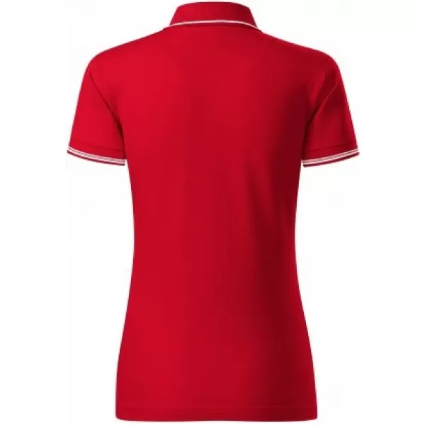  Дамска тениска с яка MALFINI PREMIUM PERFECTION PLAIN 253 ЧЕРВЕНА ФОРМУЛА 
