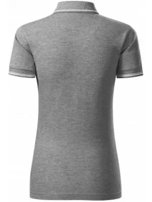 Дамска тениска с яка MALFINI PREMIUM PERFECTION PLAIN 253 ТЪМНОСИВИ ОТБЛЯСЪЦИ
