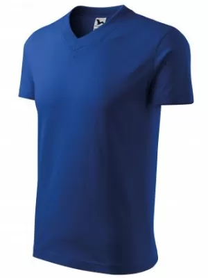 Мъжка тениска MALFINI V-NECK 102 КРАЛСКО СИНЬО