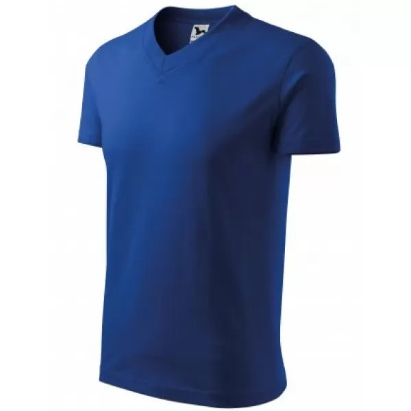  Мъжка тениска MALFINI V-NECK 102 КРАЛСКО СИНЬО 