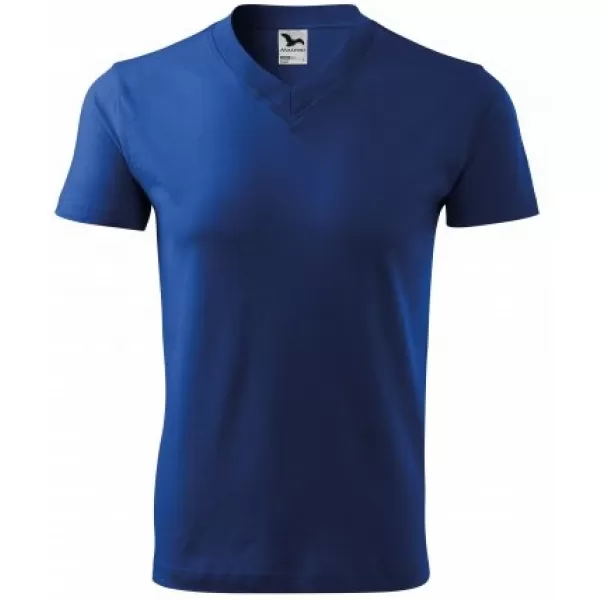  Мъжка тениска MALFINI V-NECK 102 КРАЛСКО СИНЬО 