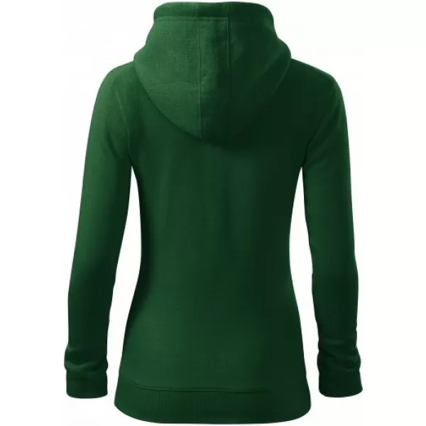  Дамски суичър MALFINI TRENDY ZIPPER 411 БУТИЛКА ЗЕЛЕНО 