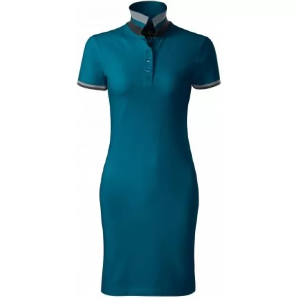  Дамска рокля с яка MALFINI PREMIUM DRESS UP 271 КЕРОСИН 