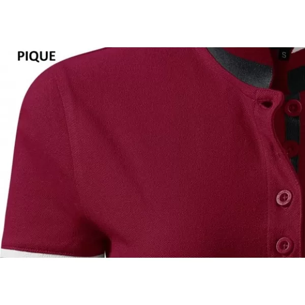  Дамска тениска с яка MALFINI PREMIUM COLLAR UP 257 ГРАНАТ 