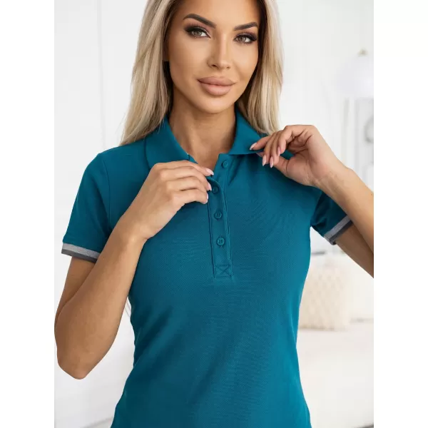  Дамска рокля с яка MALFINI PREMIUM DRESS UP 271 КЕРОСИН 