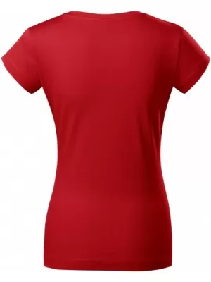 Дамска тениска MALFINI FIT V-NECK 162 ЧЕРВЕНО