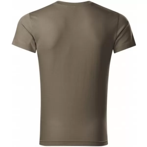  Мъжка тениска MALFINI SLIM FIT V-NECK 146 АРМИИ 
