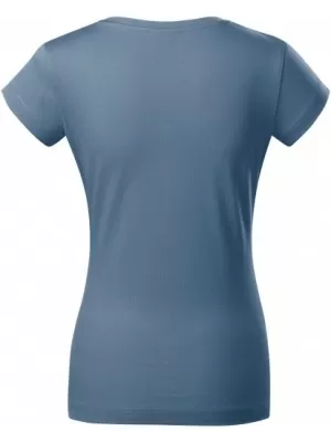 Дамска тениска MALFINI FIT V-NECK 162 ДЕНИМ