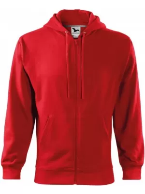 Мъжки суичър MALFINI TRENDY ZIPPER 410 ЧЕРВЕНО