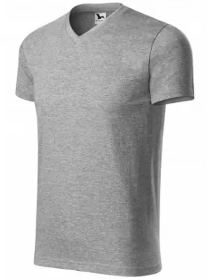 Мъжка тениска MALFINI HEAVY V-NECK 111 ТЪМНОСИВИ ОТБЛЯСЪЦИ