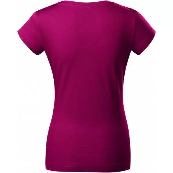  Дамска тениска MALFINI FIT V-NECK 162 ЧЕРВЕНА ФУКСИЯ 