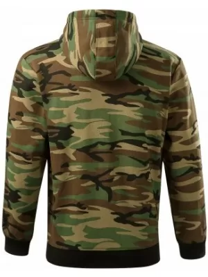 Мъжки суичър MALFINI CAMO ZIPPER C19 КАМУФЛАЖНО КАФЯВО