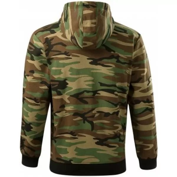  Мъжки суичър MALFINI CAMO ZIPPER C19 КАМУФЛАЖНО КАФЯВО 