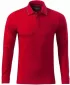 Мъжка тениска с дълги ръкави и яка MALFINI PREMIUM CONTRAST STRIPE LS 258 ЧЕРВЕНА ФОРМУЛА